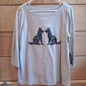 Loft EUC Paisley Dog shirt - XL